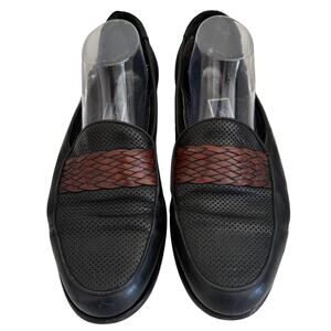 Cole Haan Bragano Italy Mens Perforated Loafers Shoes Preppy Eclectic Grandpapa